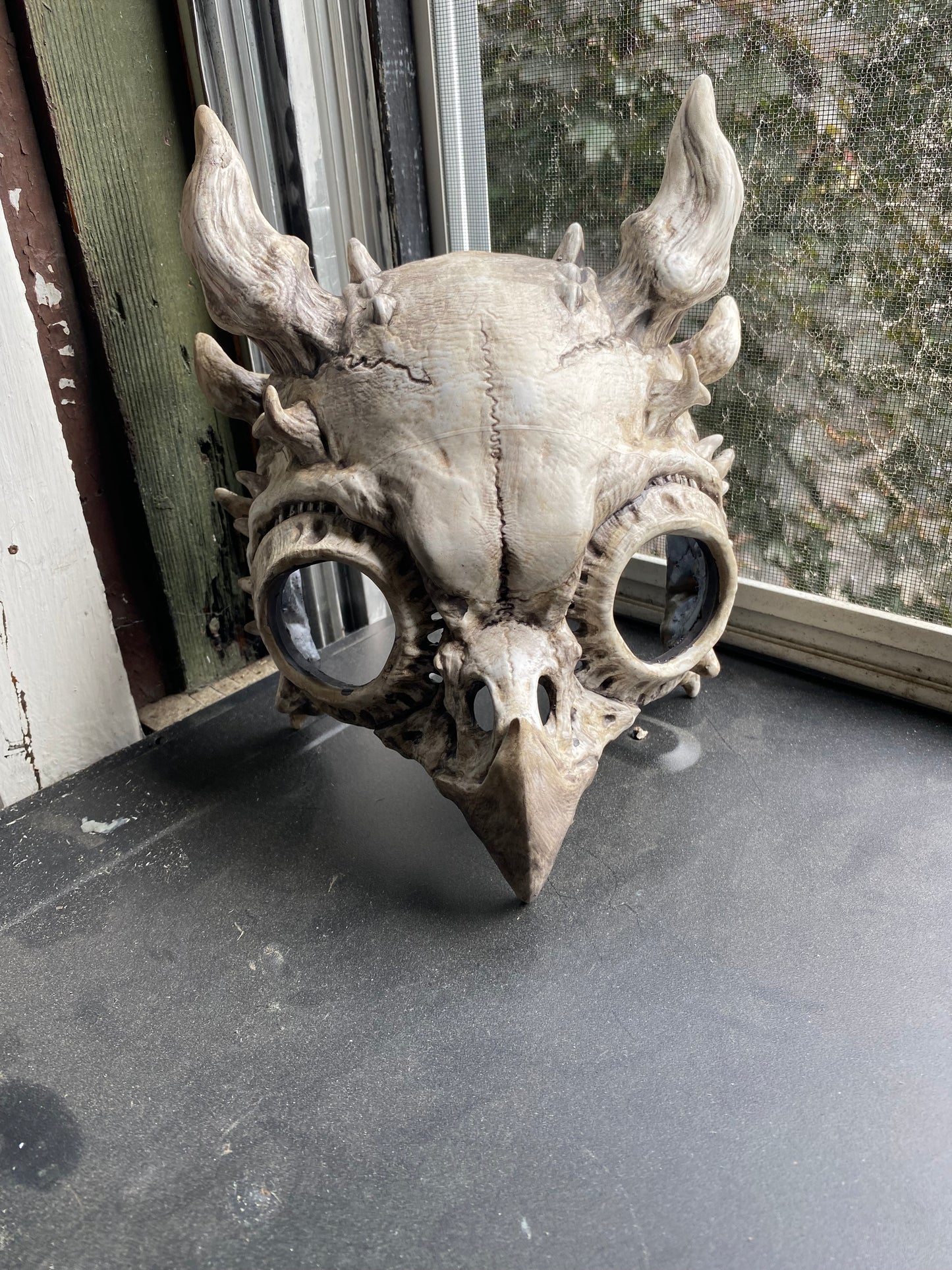Made to order Owl Demon Skull mask
