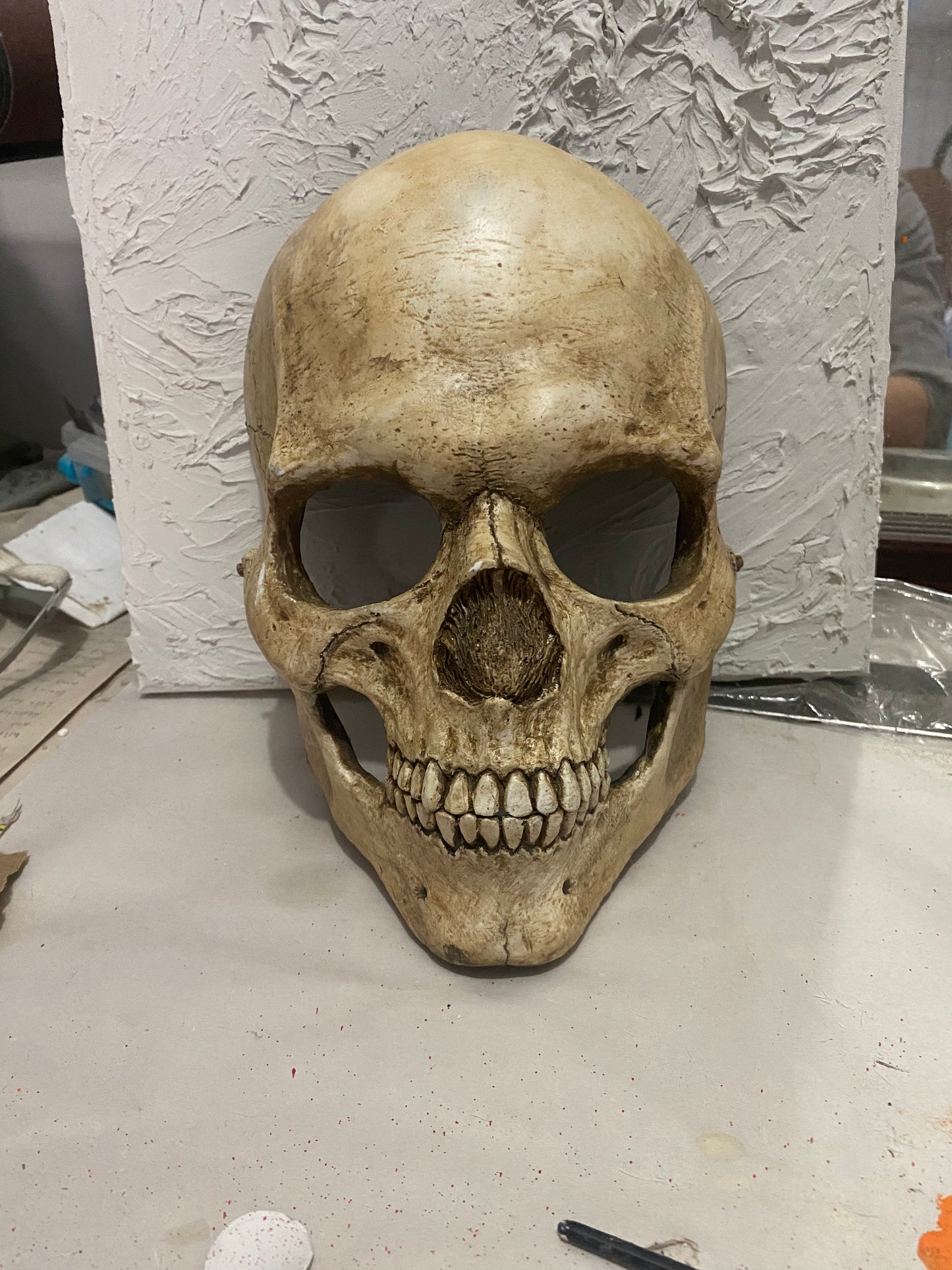 Made to Order! Human Skull Mask, Cosplay Skull, Skull, Full Face Mask, articulated jaw, Moving Jaw Mask, fantasy, horror