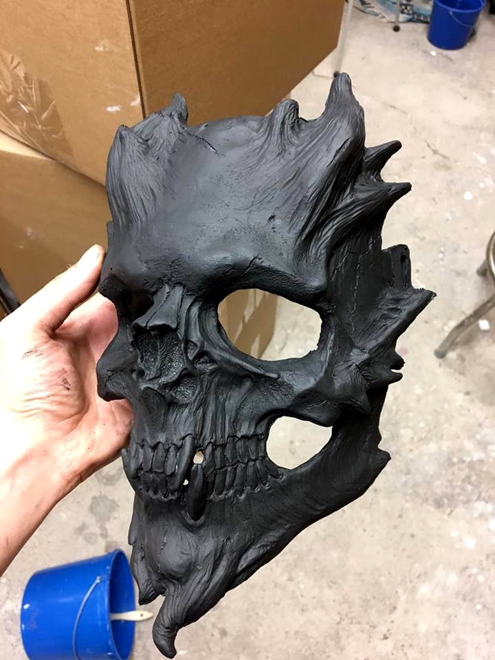 Bone Warrior, Bone Soldier, Skull mask, Demon Mask, Cosplay, Horror, Halloween Mask, made to order