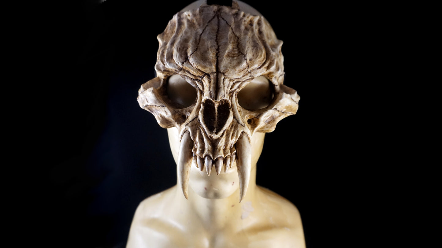 Saber Cat, Cat Skull, Skull Mask, Cosplay Cat, Cat Mask, Cat Skull Mask, Demon Mask, made to order
