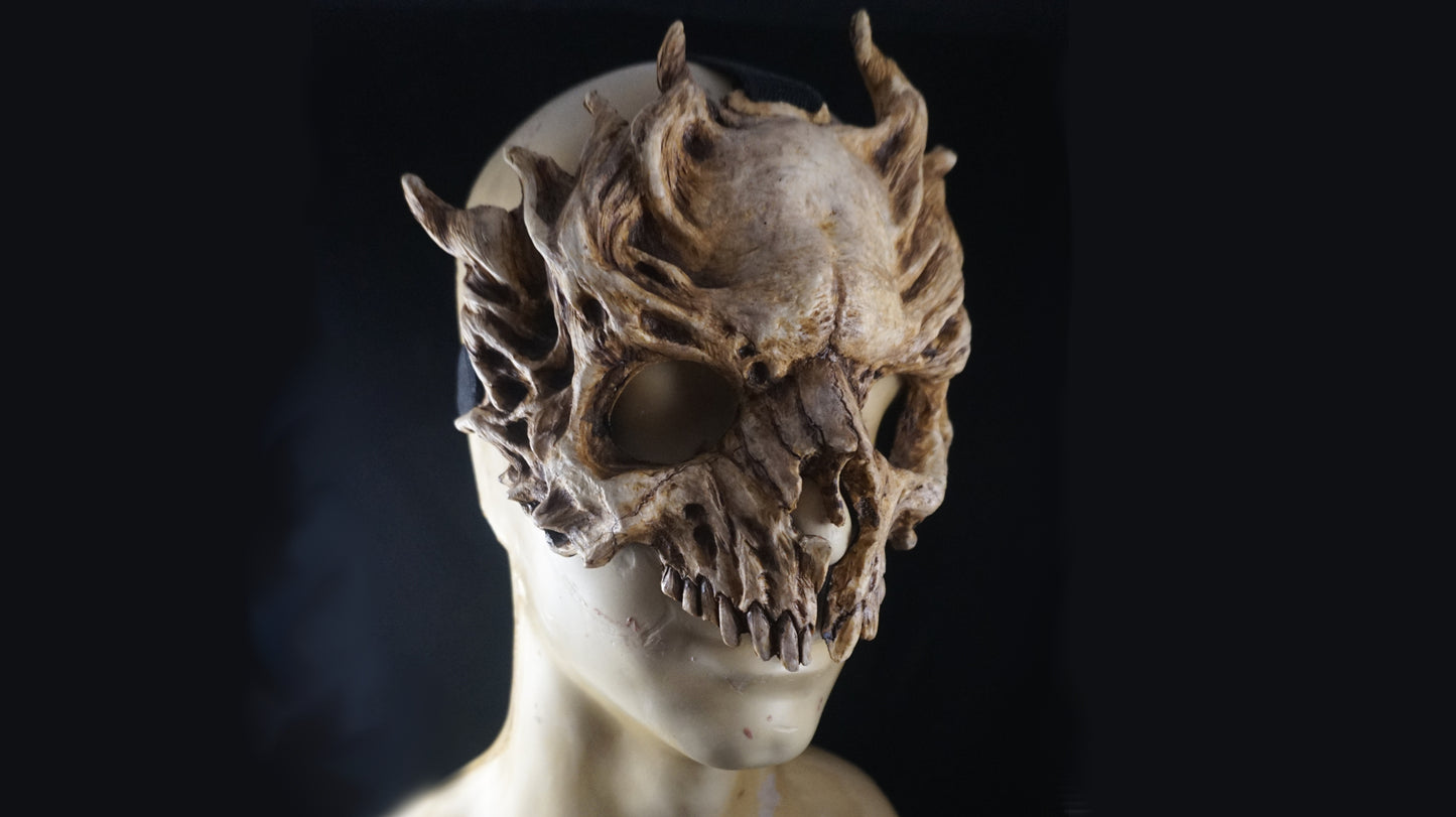 Forest Nymph Skull, Skull Mask, Demon Mask, Cosplay, horror Halloween, Made to order