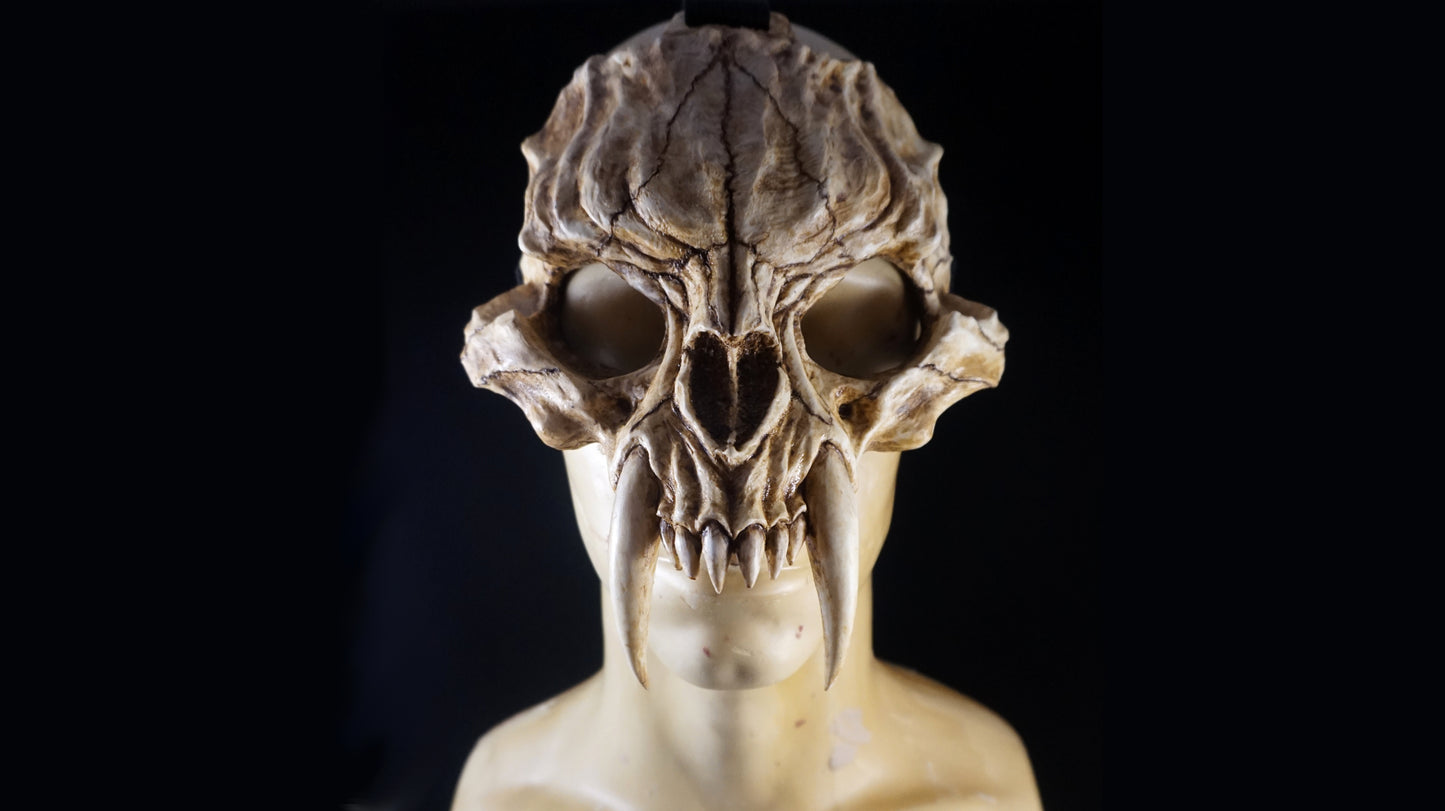 Saber Cat, Cat Skull, Skull Mask, Cosplay Cat, Cat Mask, Cat Skull Mask, Demon Mask, made to order