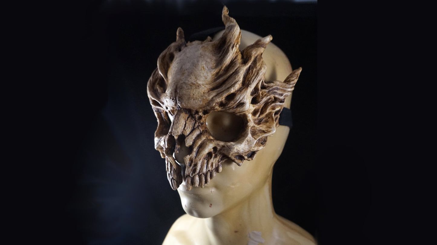 Forest Nymph Skull, Skull Mask, Demon Mask, Cosplay, horror Halloween, Made to order