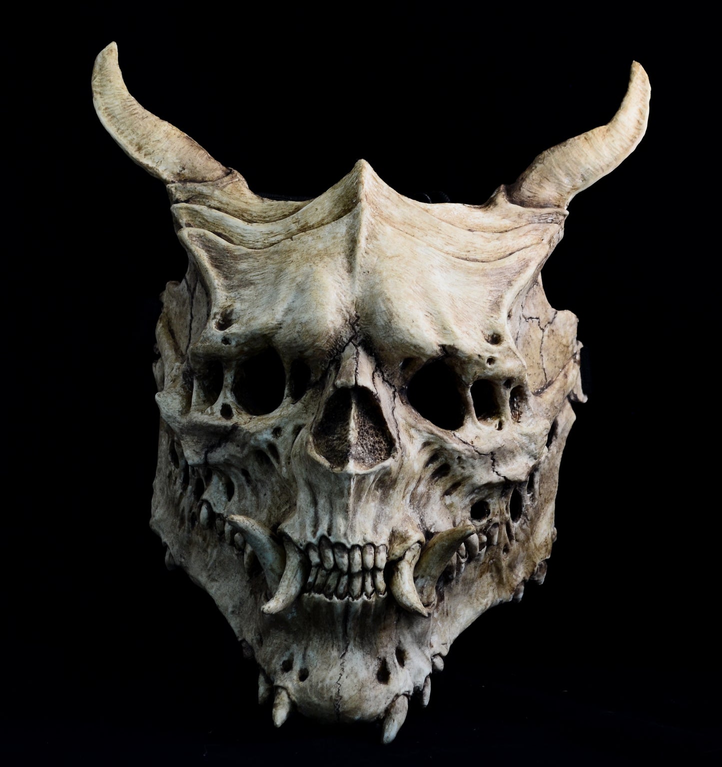 Oni Skull, Demon mask, Skull mask, Horror mask, Halloween mask, Cosplay Mask, Made to Order