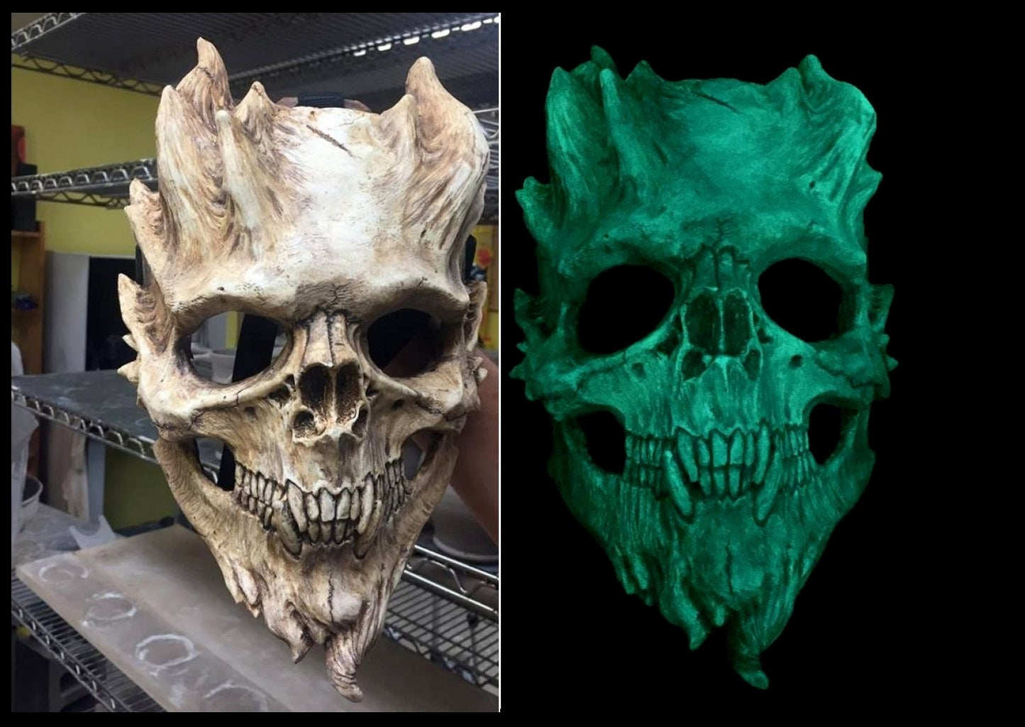 Bone Warrior, Bone Soldier, Skull mask, Demon Mask, Cosplay, Horror, Halloween Mask, made to order