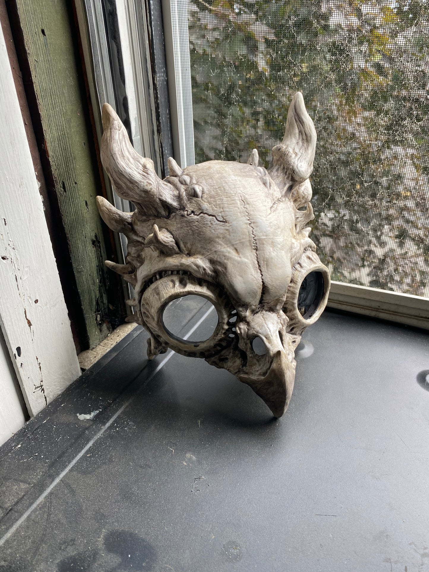 Made to order Owl Demon Skull mask