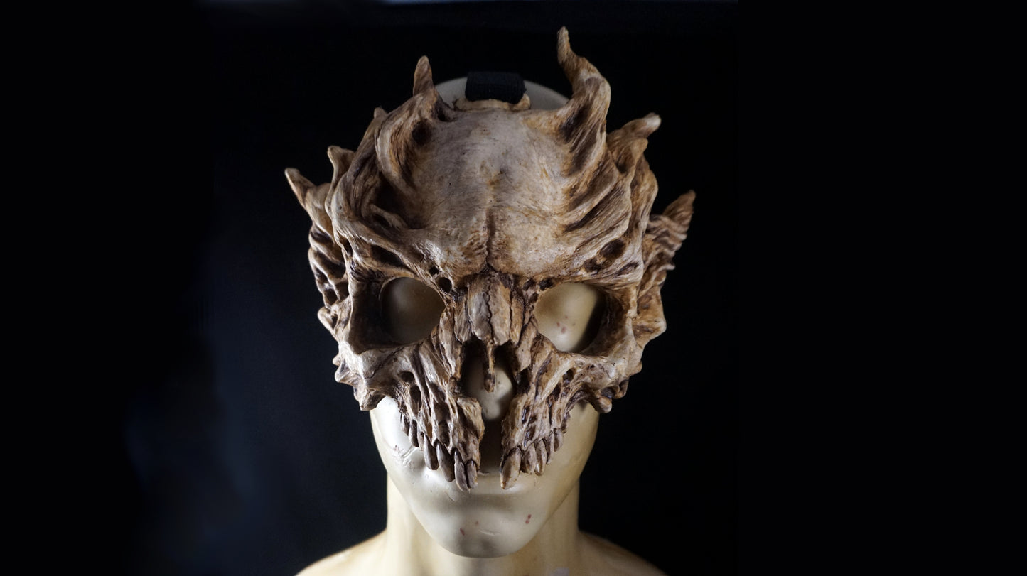 Forest Nymph Skull, Skull Mask, Demon Mask, Cosplay, horror Halloween, Made to order
